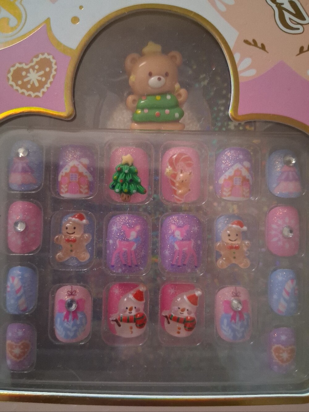 ✂️3/$15 *NIP* HOT FOCUS Pop Nail Glitz Press-Ons - Picture 3 of 4